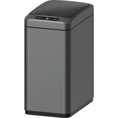Ведро для мусора TC-020408-07/сенсорное/прямоугольное/Graphite/8л (KR5590) Ведро для мусора TC-020408-07/сенсорное/прямоугольное/Graphite/8л (KR5590)